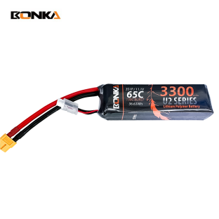 BONKA 3300mAh 65C 3S LiPo Battery for RC Helicopter